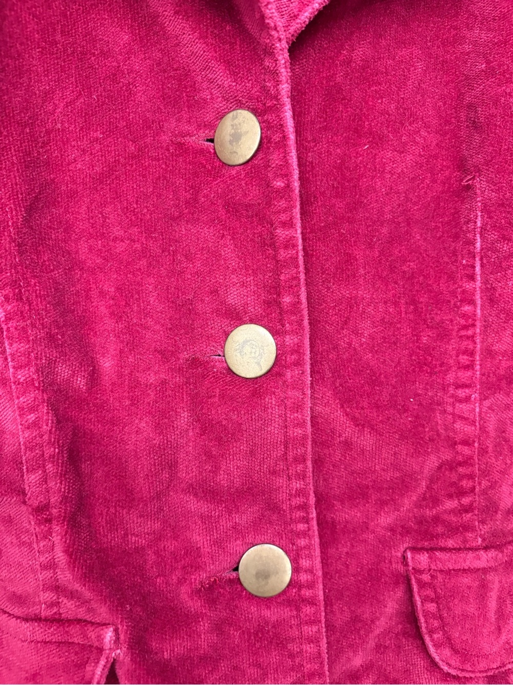 Red Rover Y2K Raspberry Velvet Fitted Blazer Jacket - Picture 3 of 8